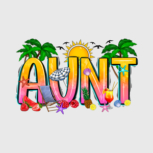 Aunt Beach Summer Vibes Transfer