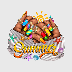 Summer Star Nails Transfer
