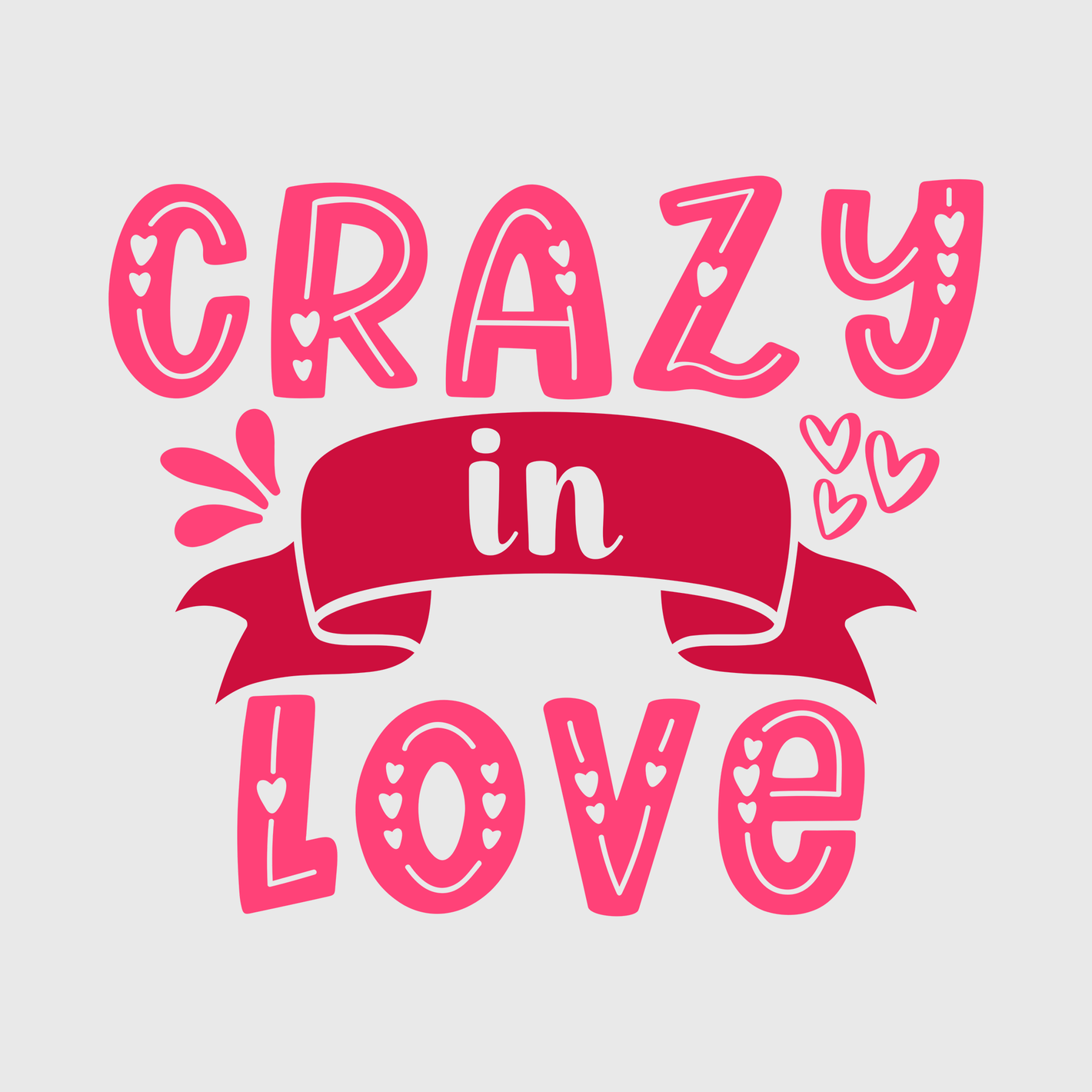 Crazy in Love Valentine Transfer