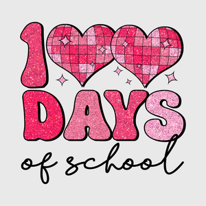 Heart-Shaped 100 Days Of School Transfer