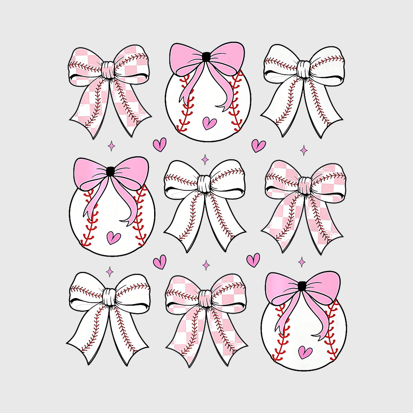 Blush Diamond Bow Bundle Transfer