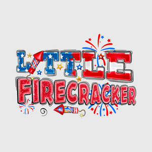 Little Firecracker Patriotic Transfer