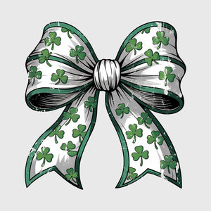 Classic Shamrock Bow Transfer