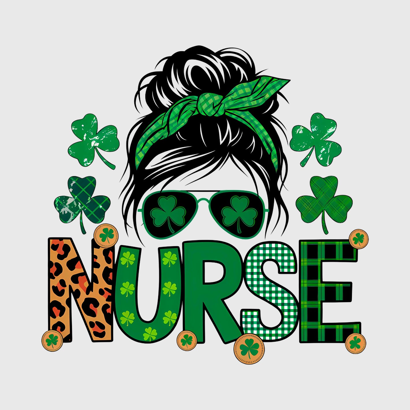 Plaid Nurse Lucky Transfer