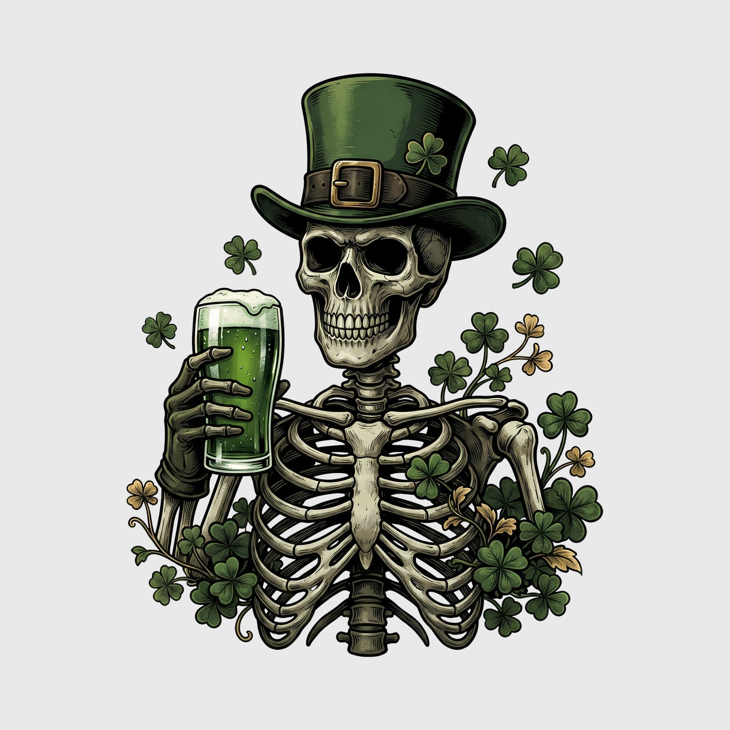 Emerald Toast Skeleton Transfer