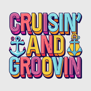 Cruisin’ and Groovin’ Colorful Transfer