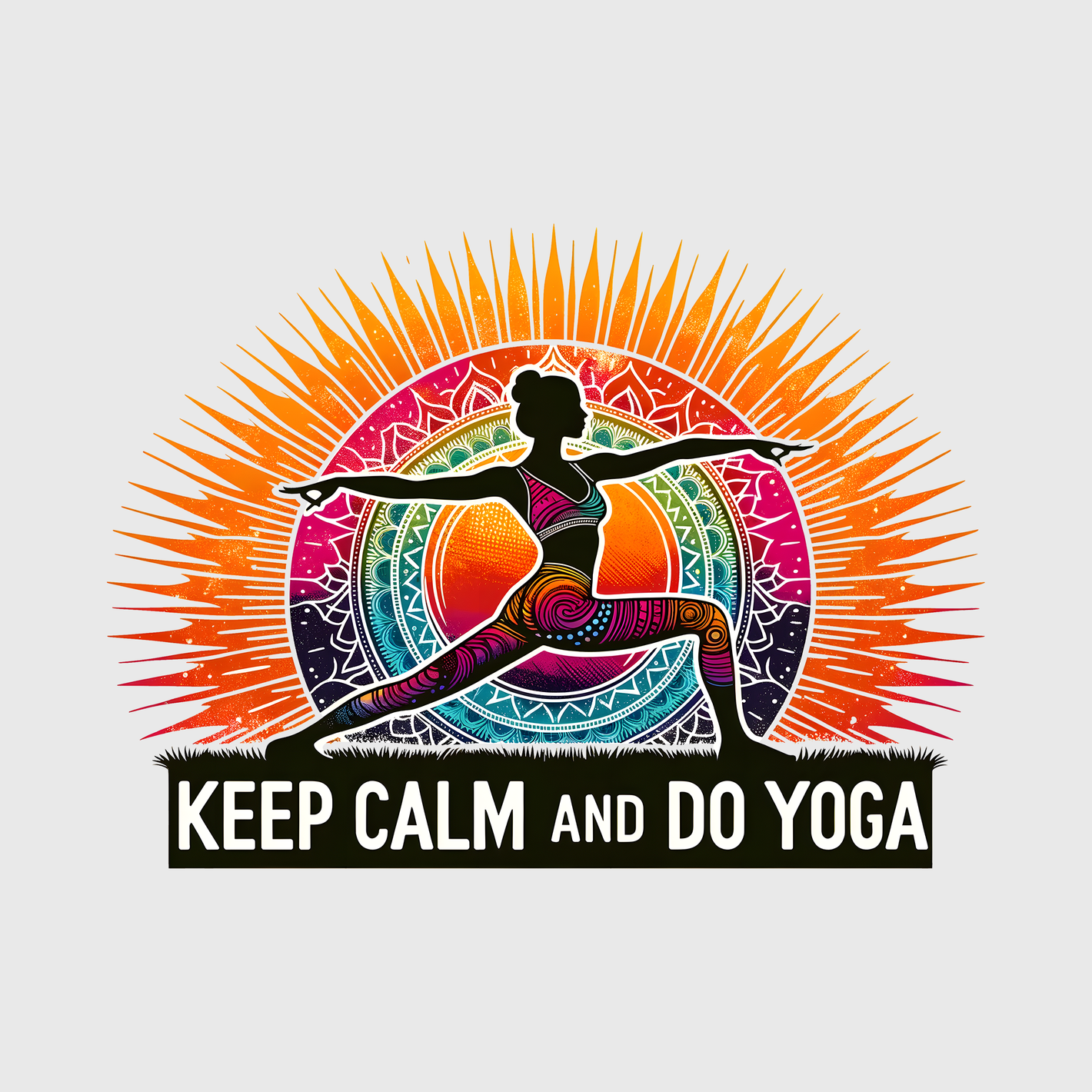 Keep Calm And Do Yoga Sun Transfer