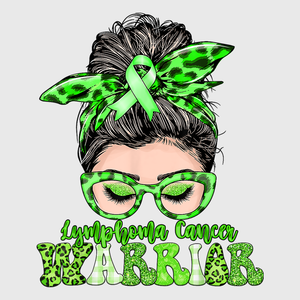 Lymphoma Awareness Bandana Girl Transfer