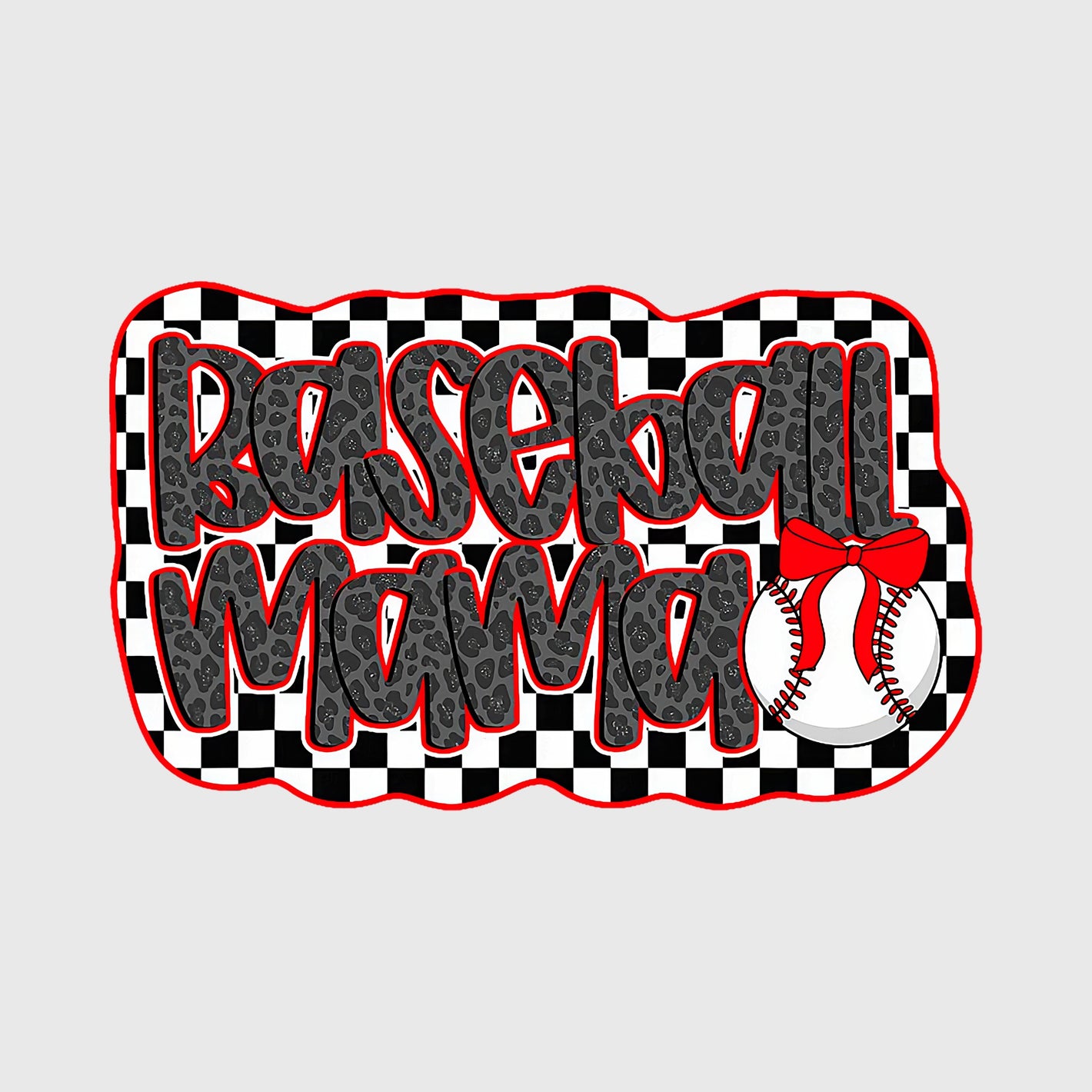 Checkered Heat Mama Transfer