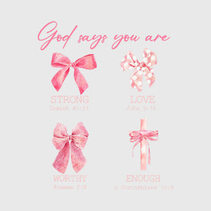 Faith Filled Bow Transfer
