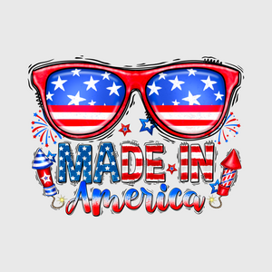 Patriotic Sunglasses Transfer