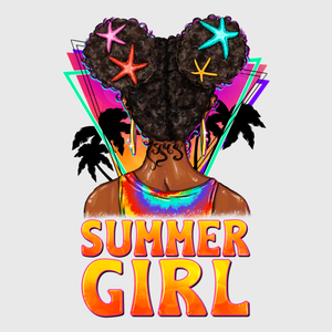 Summer Girl Sunset Transfer