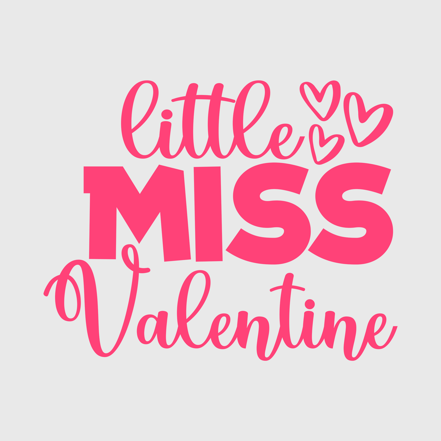 Little Miss Valentine Transfer