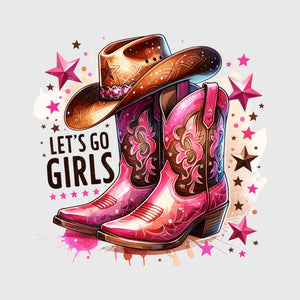 Let’s Go Girls Sparkle Transfer