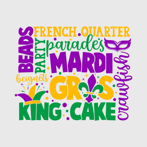 Parades King Cake Beads Transfer