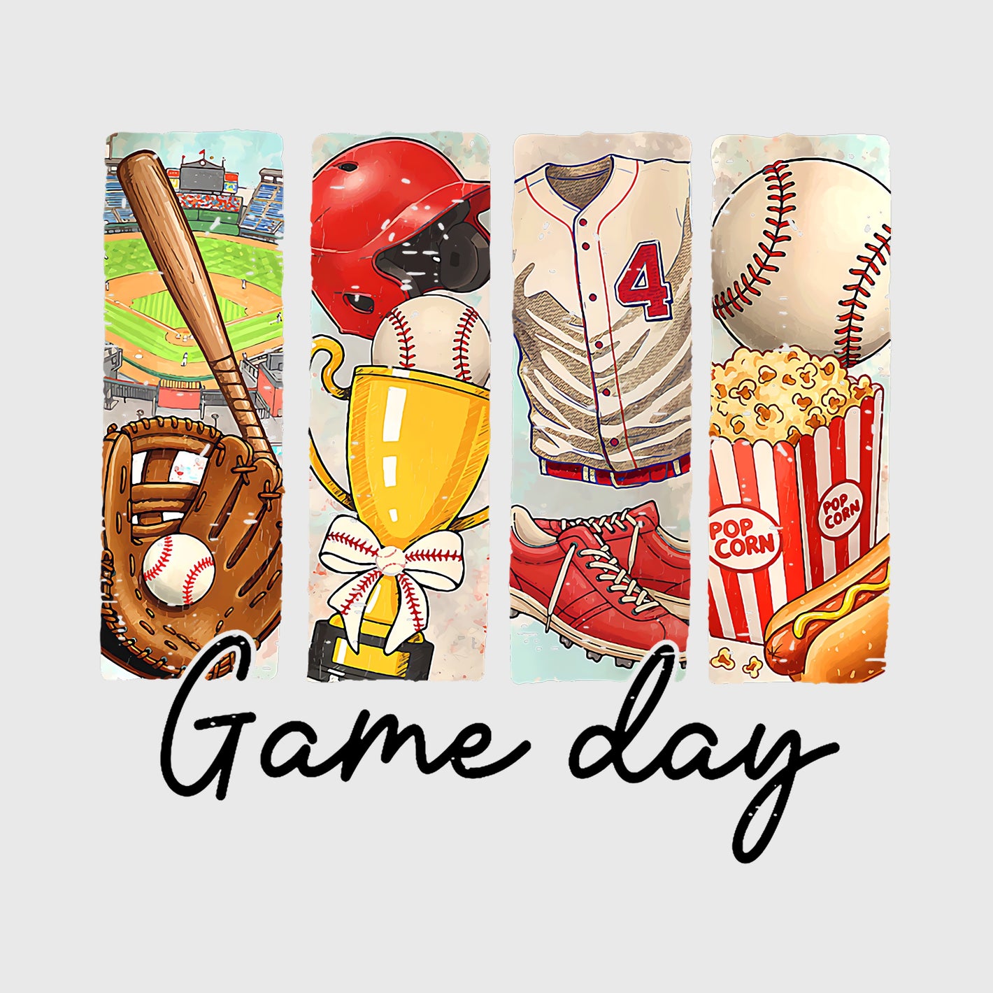 Ballpark Snapshot Collage Transfer