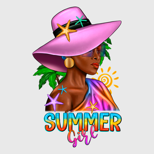 Summer Girl Sunhat Transfer