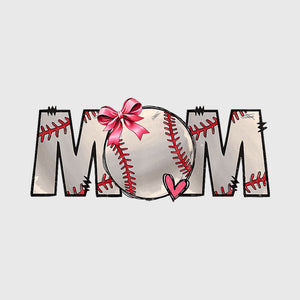 Stitched Baseball Mom Transfer