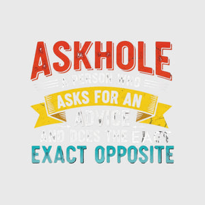 Askhole Definition Humor Transfer