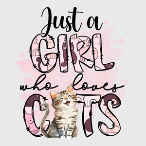 'Just a Girl Who Loves Cats' Transfer