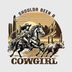 Desert Cowgirl Roper Transfer