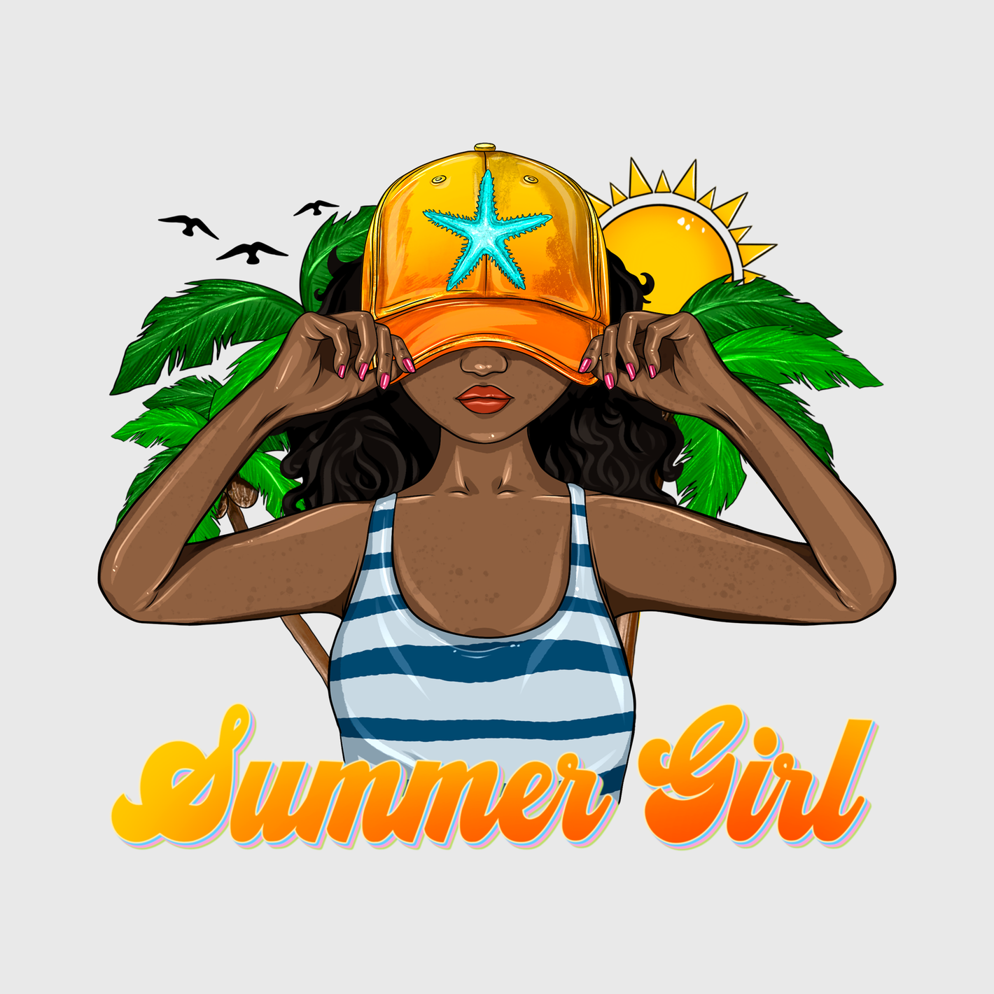 Summer Girl Island Vibe Transfer