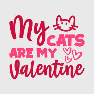 My Cats Are My Valentine Transfer