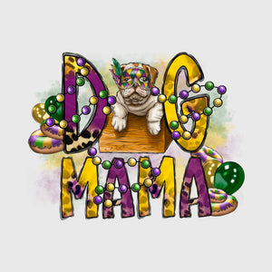 Dog Mama Mardi Gras Transfer
