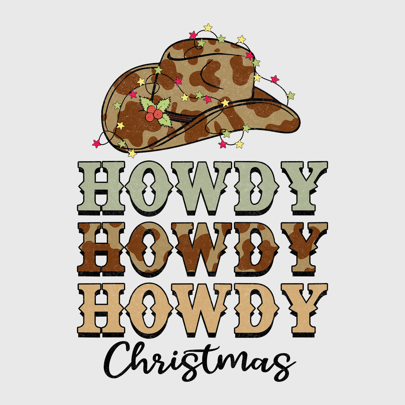 Howdy Howdy Howdy Christmas Transfer