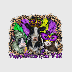 Mardi Gras Cow Crew Transfer