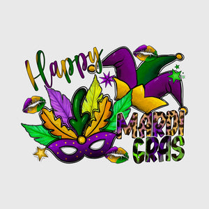 Happy Mardi Gras Vibes Transfer