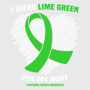 I Wear Lime Green Ribbon Transfer