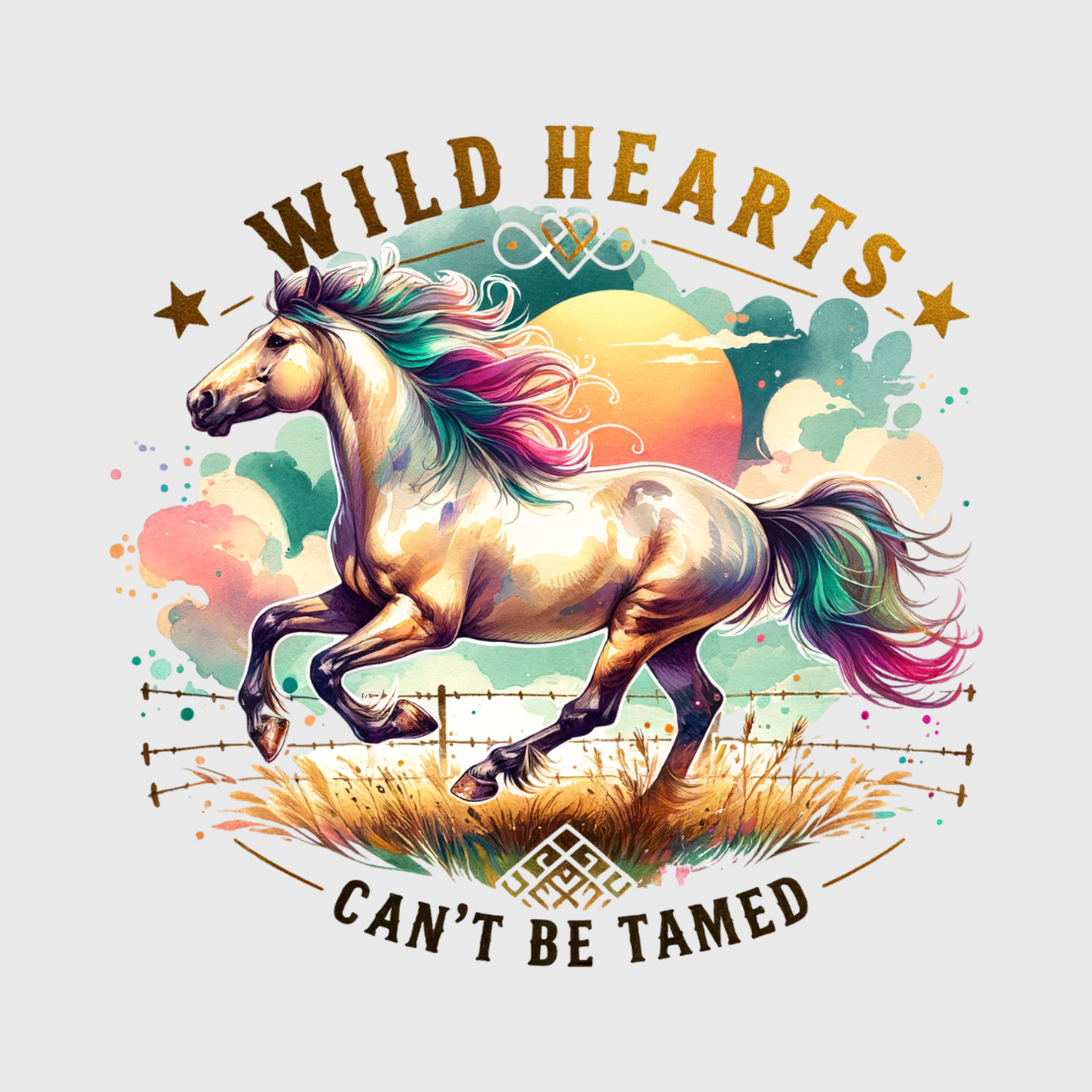 Unicorn Wild Heart Transfer