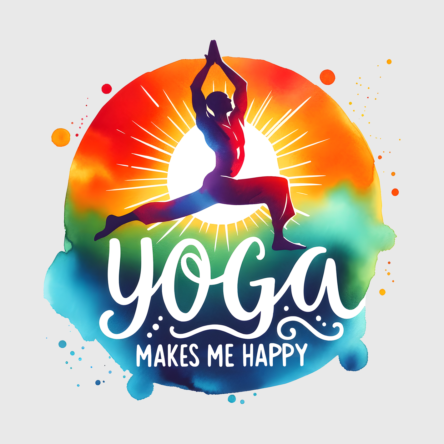 Yoga Makes Me Happy Transfer