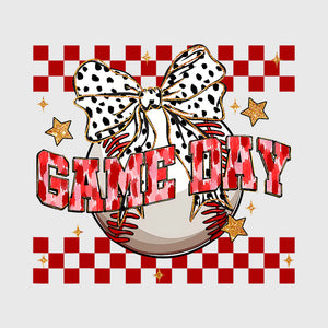 Checkered Game Day Glam Transfer