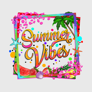 Summer Vibes Splash Frame Transfer
