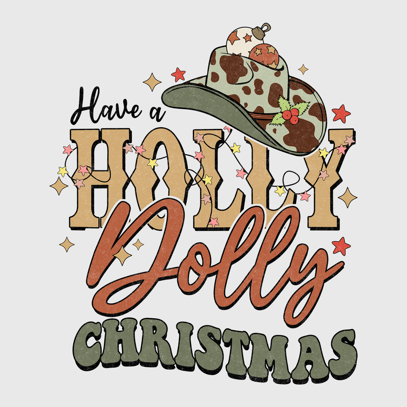 Have a Holly Dolly Christmas Transfer