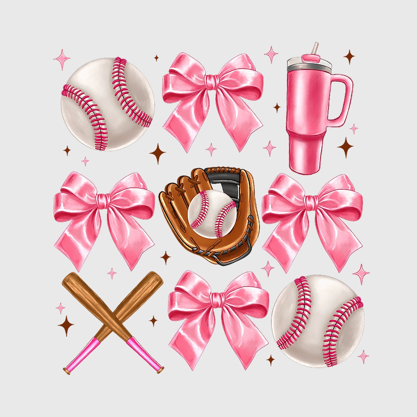 Pink Dugout Essentials Transfer