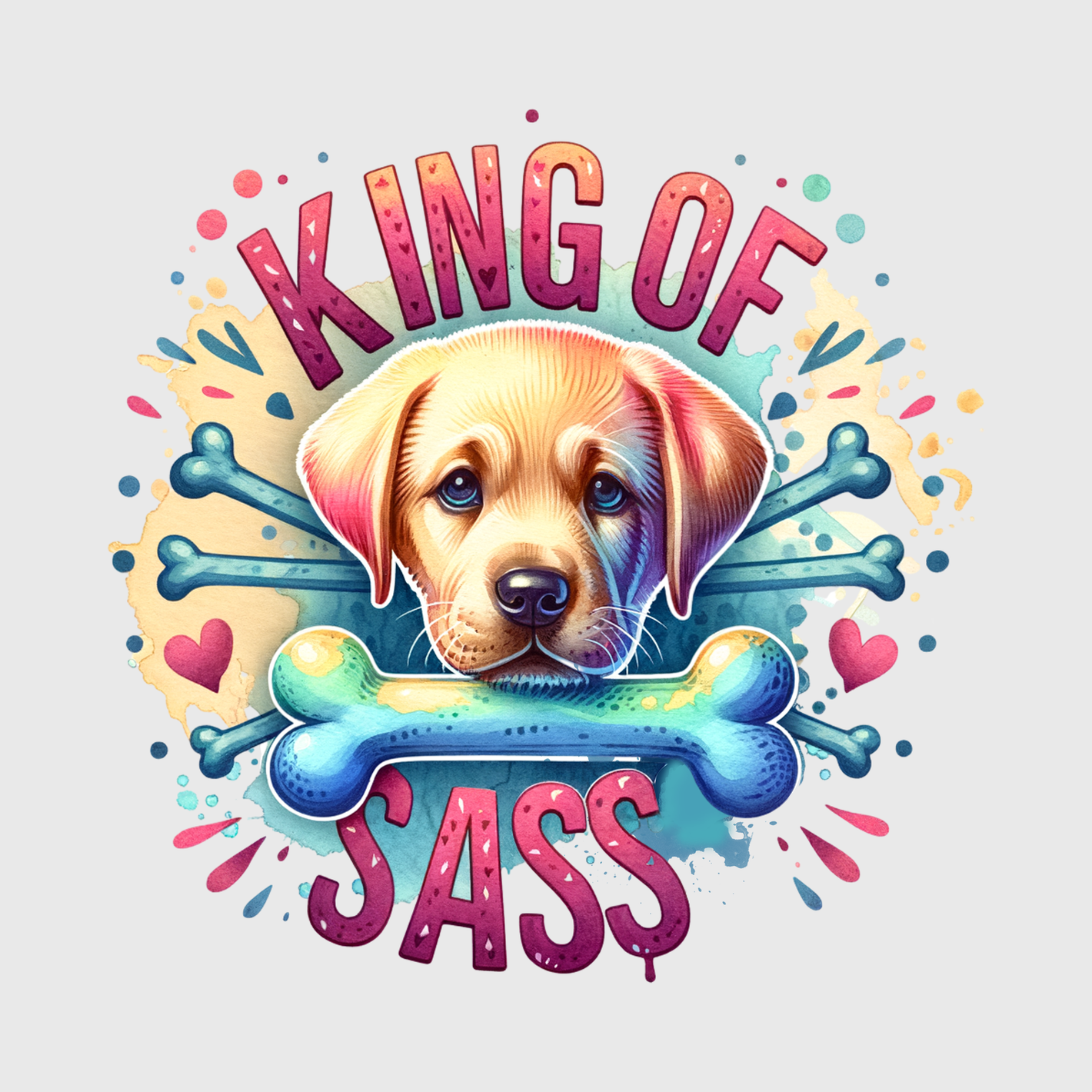 King Of Sass Golden Retriever Transfer