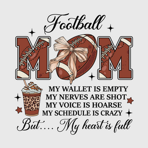 Football MOM Wallet and Heart Full Transfer