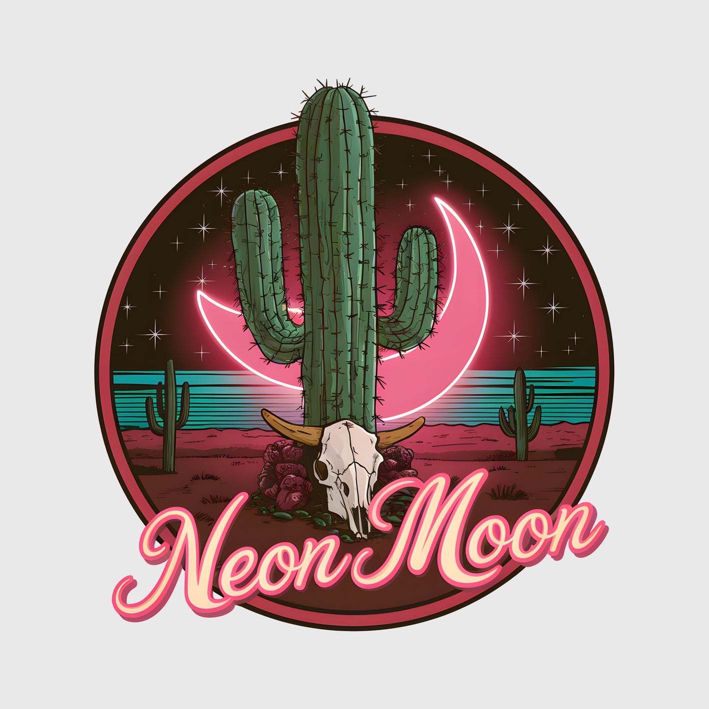 Pink Neon Moon Transfer
