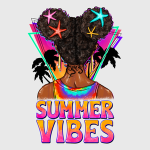 Summer Girl Afro Pride Transfer