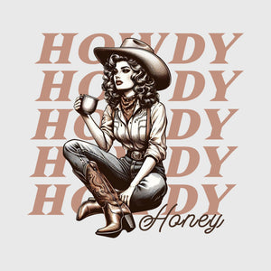 Howdy Honey Cowgirl Transfer