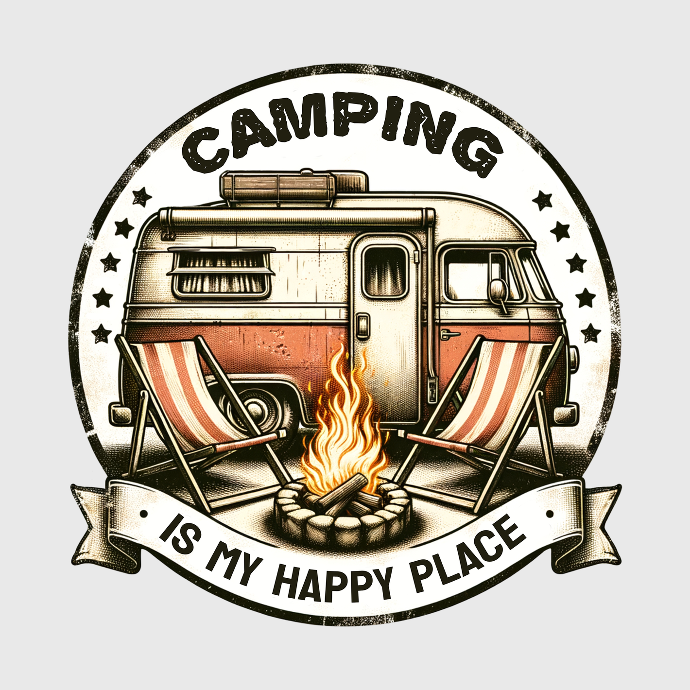 Camping is My Happy Place Transfer