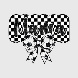 Checkered Print Mama Transfer