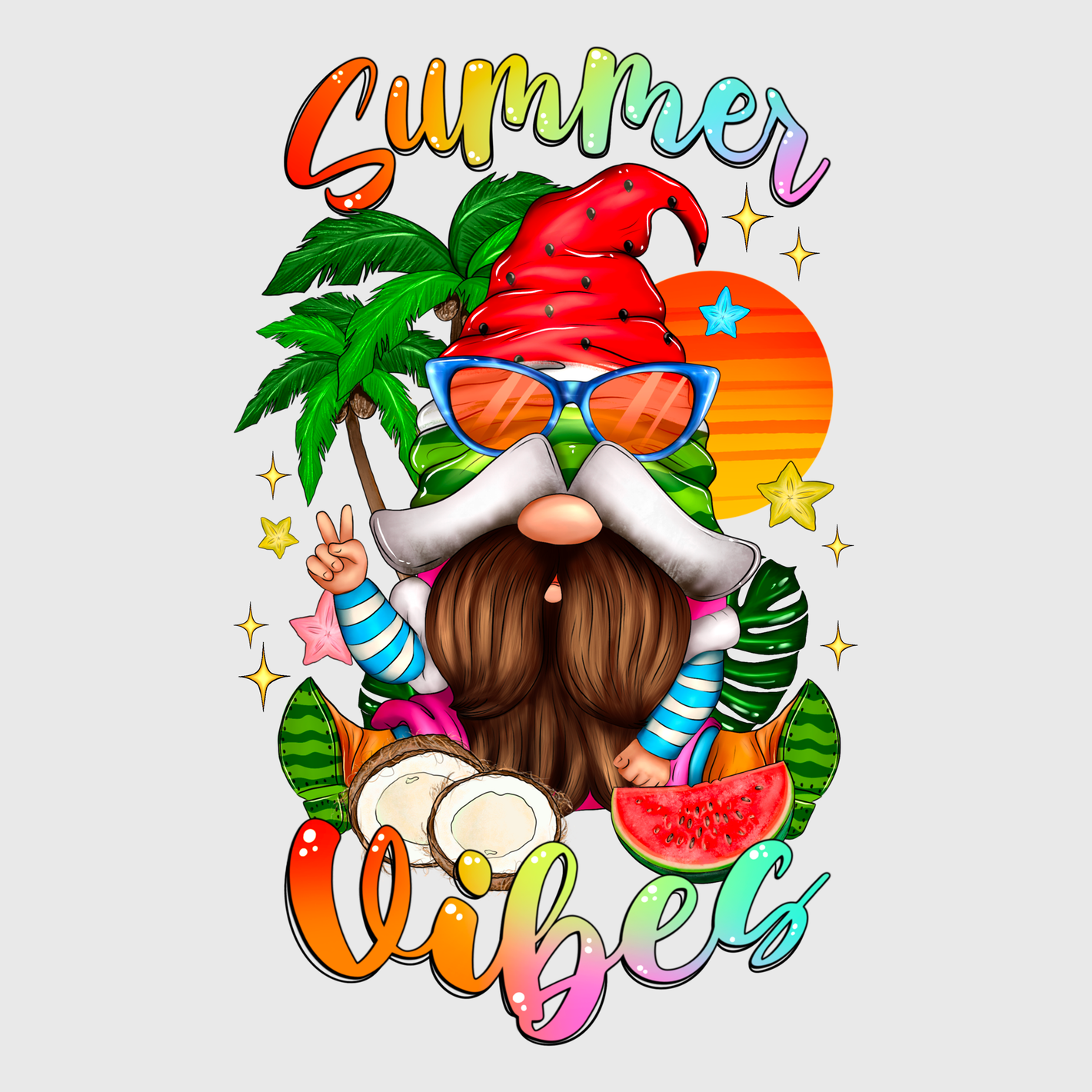 Summer Coconut Chill Transfer
