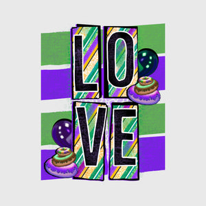 Love Patch Mardi Transfer