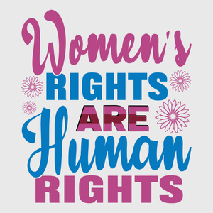 Women’s Rights Are Human Rights Retro Bold Transfer