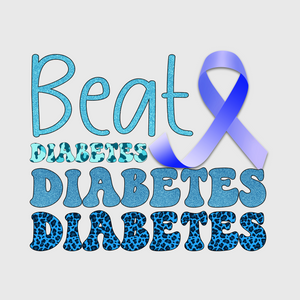 Beat Diabetes Ribbon Transfer