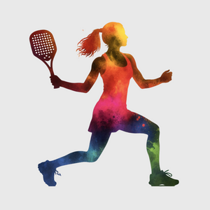 Pickleball Silhouette Action Transfer